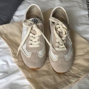 Tory Burch Cream and White Sneakers
